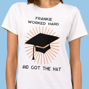 T-shirt Drôle Graduation Personnalisée