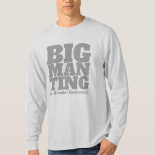 T-shirt Drôle - Grand Homme Ting en texte GRIS