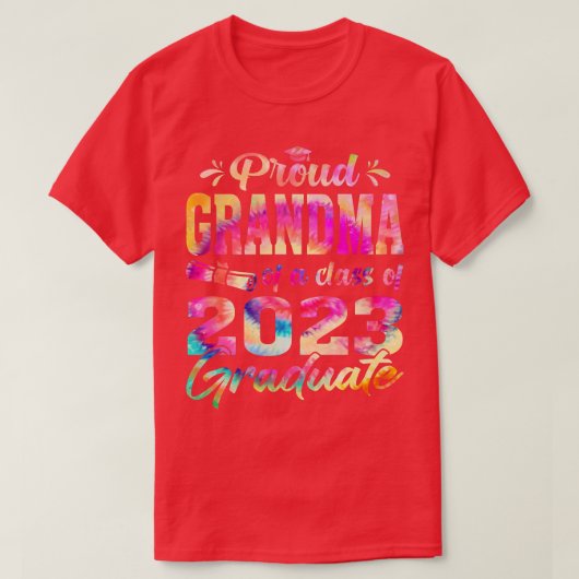 T-shirt Drôle Grand-Mère Fière D'Une Classe De 2023 Diplôm (Design devant)