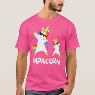 T-shirt Drôle grand-père Papa Papa Unicorn Papacorn Dab Da