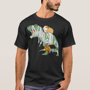 T-shirt Drôle Guinée équitation de porc maman T Rex Dinosa