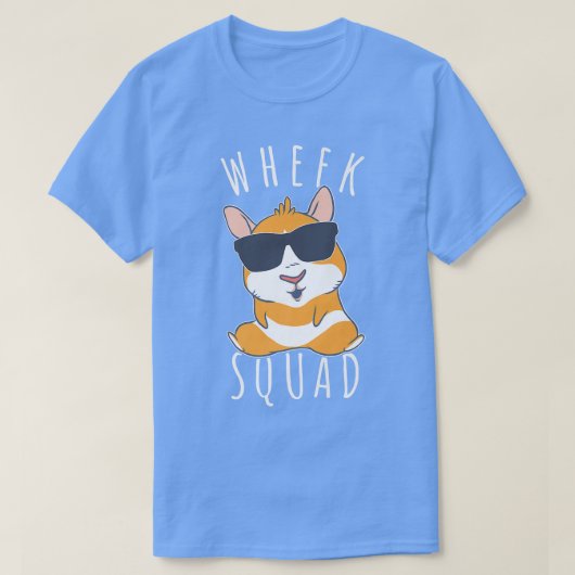 T-shirt Drôle Guinée Pig Wheek Squad Guinée Pig Lover Prem (Design devant)