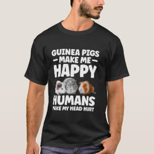 T-shirt Drôle Guinée Vêtements de porc hommes femmes ronge