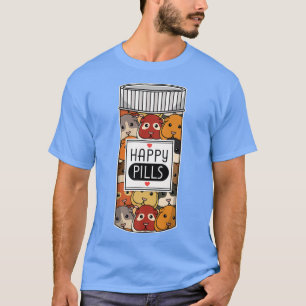 T-shirt Drôle Guinéen Cochon Happy Meds Femmes Enfants Hom