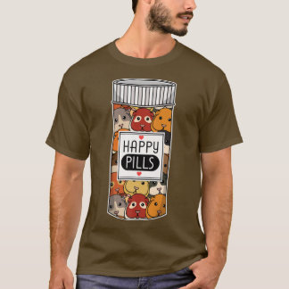T-shirt Drôle Guinéen Cochon Happy Meds Femmes Enfants Hom