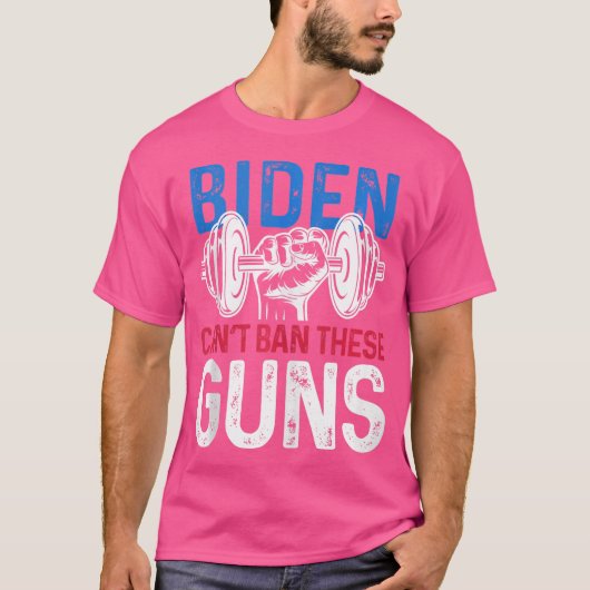 T-shirt Drôle Gym Entraînement Biden De Poids Ne Peut Pas  (Devant)