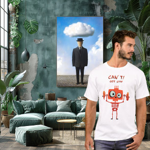 T-shirt Drôle Gym Skeleton   Je ne peux pas. J'Ai Gym.   F