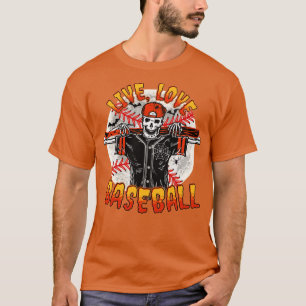 T-shirt Drôle Halloween Baseball Dire Citer Vie Vie Ba