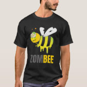 T-shirt Drôle Halloween Bumble Bee Zombee Zombie Graphisme (Devant)