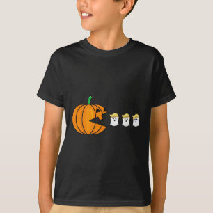 T-shirt Drôle Halloween Citrouille manger Trump Ghost Mens