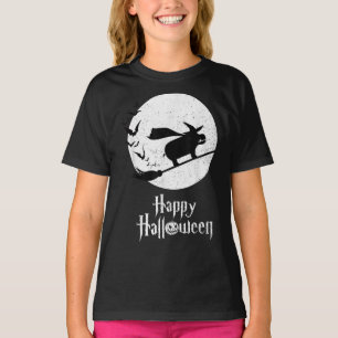 T-shirt Drôle Halloween Costume sorcière Hippo Lover cadea