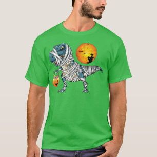 T-shirt Drôle Halloween Dinosaur T re maman Citrouille Boy