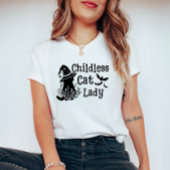 T-shirt Drôle Halloween Enfant Chat Lady