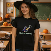 T-shirt Drôle Halloween Enseignant Cadeau Magie d'apprenti