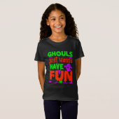 T-Shirt Drôle Halloween Ghouls juste vouloir s'amuser (Devant entier)