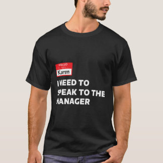 T-shirt Drôle Halloween Karen Costume Je Dois Parler À T
