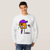 T-shirt Drôle Halloween pirate (Devant entier)