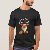 T-shirt Drôle Halloween Vache Moo Boo Drôle Sorcière Casqu (Devant)