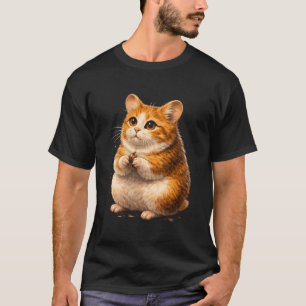 T-shirt Drôle Hamster Chat Animal Mignon Mème Amoureux