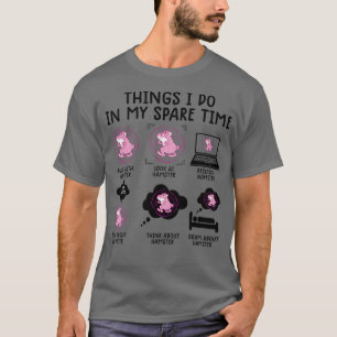 T-shirt drôle hamster tee pour enfants hammy mam mignon am