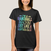 T-shirt Drôle Handball maman citations, Handball maman mig (Devant)