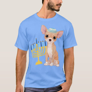 T-shirt Drôle Hanoukka Chanukah Chihuahua Amoureux des chi