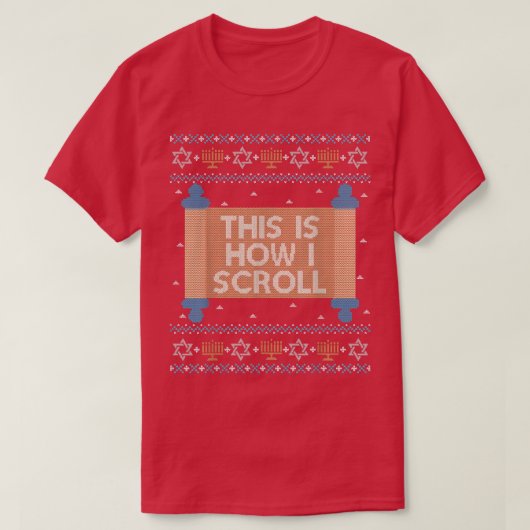 T-shirt Drôle Hanoukka laide doux cadeau juif Comment je S (Design devant)