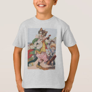 T-shirt drôle heureux de gens de chat