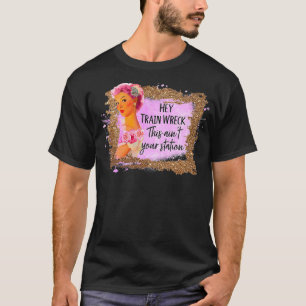 T-shirt Drôle Hey train Wreck Ce n'est pas votre gare amus