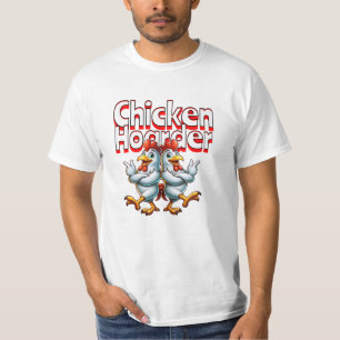 T-shirt Drôle Hoarder au poulet