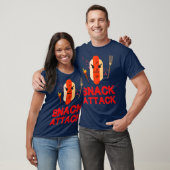 T-shirt Drôle Hot Dog Snack Attaque de nourriture Snacks (Unisexe)