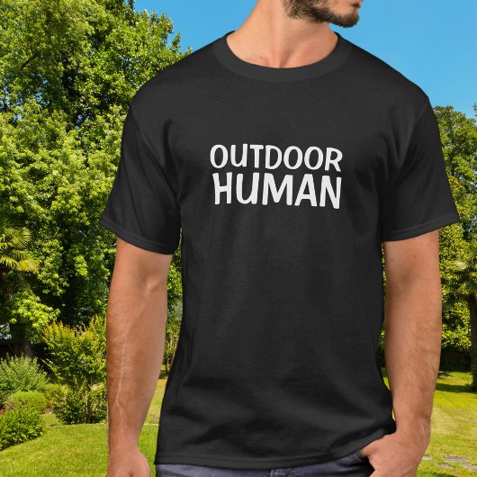 T-shirt Drôle humain extérieur