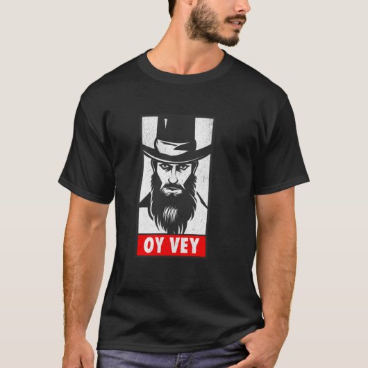 T-shirt Drôle Humour juif Oy Vey (Devant)