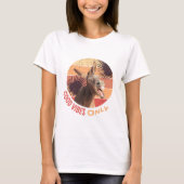 T-shirt Drôle hurlant âne - Good Vibes seulement (Devant)
