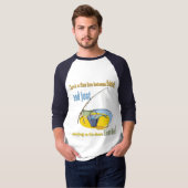 T-shirt Drôle Idiot Pêche (Devant entier)