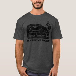 T-shirt Drôle Ils me voient rouler dans la vieille école d