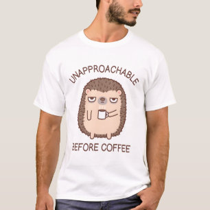 T-shirt Drôle Inaccessible Avant Le Doodle De Hérisson De