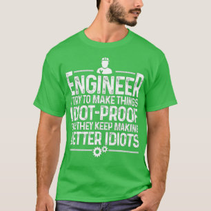 T-shirt Drôle Ingénieur Cadeau Pour Hommes Femmes Ingénieu