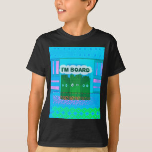 T-shirt Drôle Inspirational Graphic Je m'ennuie Texte Art