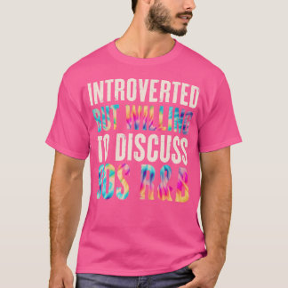 T-shirt Drôle Introverted Mais Prêt À Discuter De 90S Rb E
