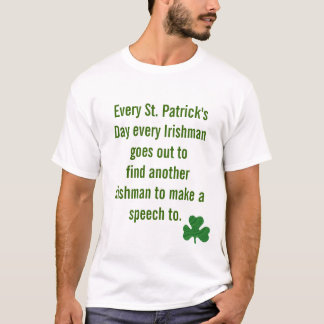 T-shirt Drôle irish dit le journal de Saint PATRICK