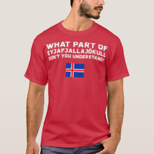 T-shirt Drôle Islande