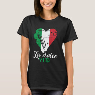 T-shirt Drôle italien Dit Entendre Amour Italie Drapeau