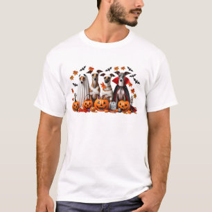 T-shirt Drôle italien Greyhound Halloween Amoureux des chi