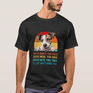 T-shirt Drôle Jack Russel Terrier Chien Chaque Snack que v