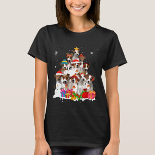 T-shirt Drôle Jack Russell Terrier Arbre de Noël chien ani