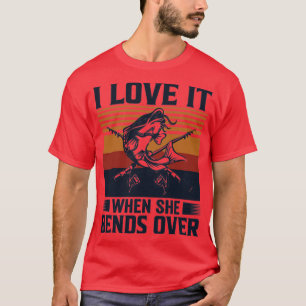 T-shirt drôle J'adore quand elle se penche