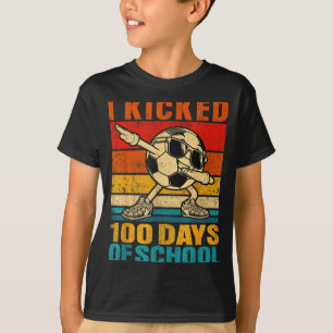 T-shirt Drôle J'ai botté 100 jours d'école Football 100ème