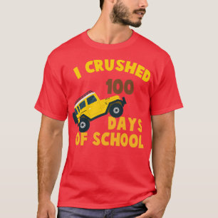 T-shirt Drôle J'Ai Écrasé 100 Jours De Chemise D'École