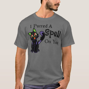 T-shirt Drôle, J'Ai Mis Un sort Sur Vous Chat Noir Rétro H